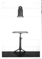 SA0632c - Unidentified square candle stand whose height could be adjusted.